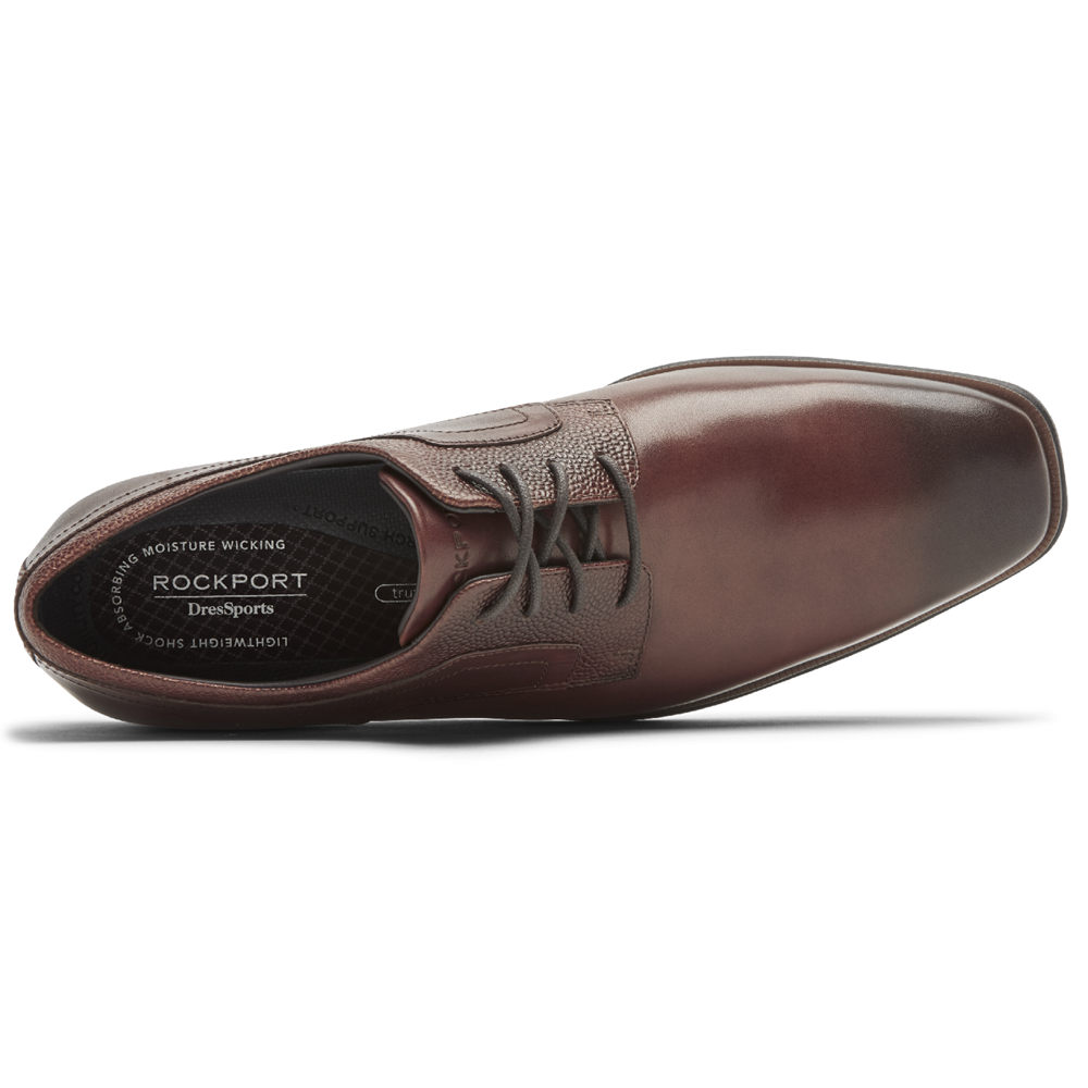 Rockport Oxfords For Mens Brown - Farrow Plain Toe - HX1927803